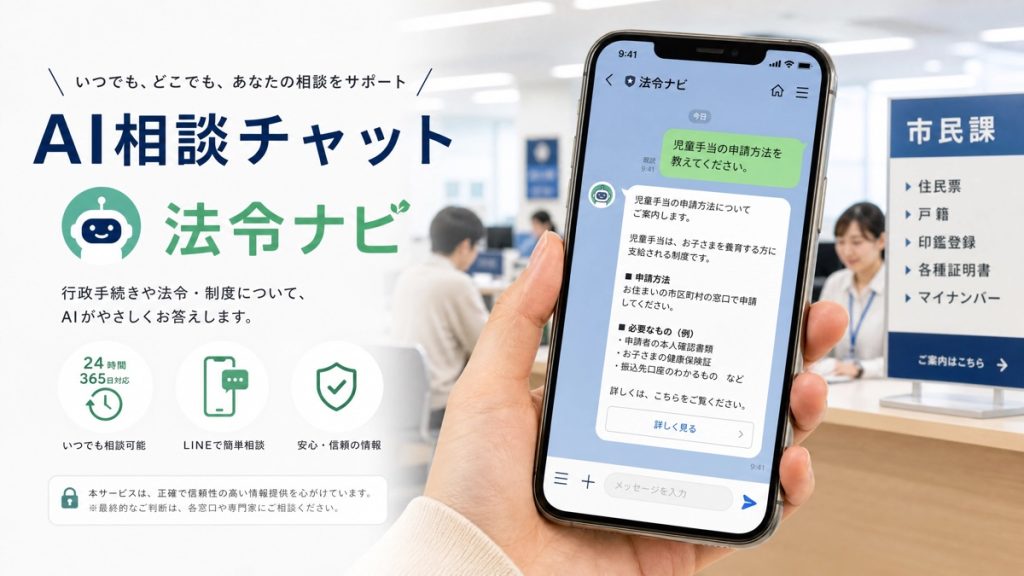 AI相談チャット・法令ナビの開発