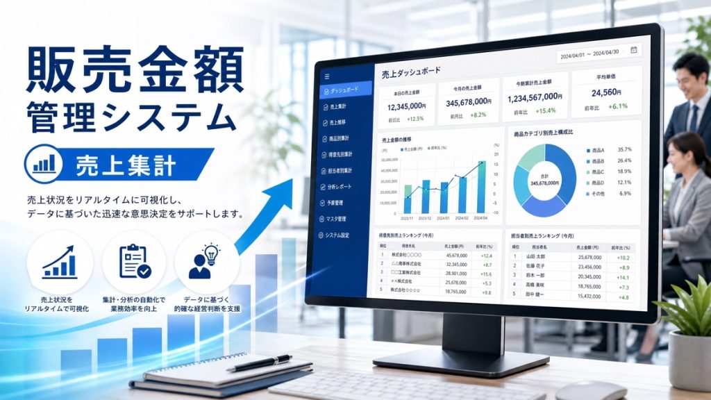 営業会社の販売金額管理システム